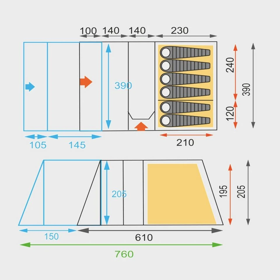 Vanguard 6 Tent Porch - Image 2