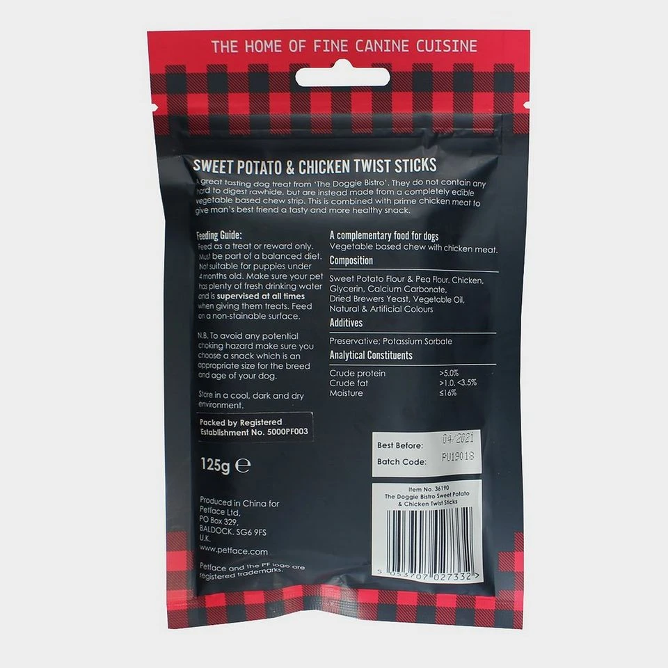 Doggie Bistro Sweet Potato Chicken Twist Sticks 5 Pack - Image 2