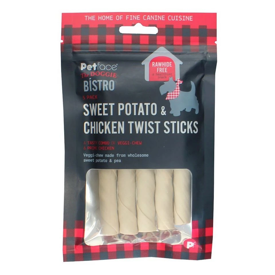 Doggie Bistro Sweet Potato Chicken Twist Sticks 5 Pack - Image 3